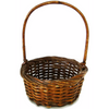 Vintage wicker gathering basket, American, hand woven (c 1920s) - Selective Salvage
