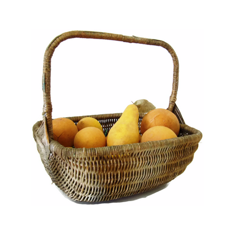 Vintage American painted "Gods Eye" gathering basket (c 1920s) - Selective Salvage