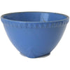 Vintage stoneware mixing bowl, bright blue (c 1930s) - Selective Salvage