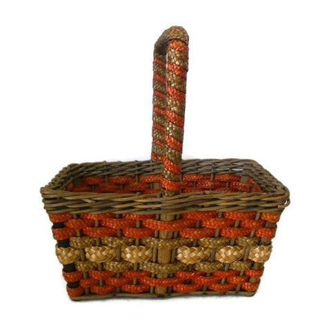 Antique NY country store advertising basket (c 1900s) - Selective Salvage