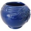 Vintage McCoy  "Leaves and Berries" vase, cobalt blue (c 1930s) - Selective Salvage
