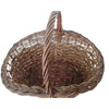 Vintage gathering basket, American, wicker & splint (c 1940s) - Selective Salvage