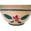 Vintage Yellowware Watt #9  bowl, "Raised Pansy" design (c 1930s) - Selective Salvage