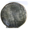Antique Victorian celluloid marriage button, tin with floral design (c early 1900's) - Selective Salvage