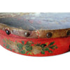 Antique  hand painted tambourine,  early American (c early 1900s) - Selective Salvage