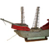 Vintage folk art galleon model boat, hand made, OOAK (c 1940s) - Selective Salvage