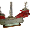 Vintage folk art galleon model boat, hand made, OOAK (c 1940s) - Selective Salvage