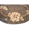 Vintage wicker sewing basket with applied design (c 1930s) - Selective Salvage