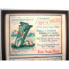 Vintage "Burts Seeds" labels, advertising ephemera , framed (c 1910s) - Selective Salvage