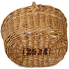 Vintage woven gathering basket, handled,  American (c 1940s) - Selective Salvage