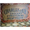Antique NY country store advertising basket (c 1900s) - Selective Salvage