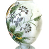 Antique Victorian milk glass vase, hand painted sunflower design (c 1900s) - Selective Salvage