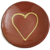 Vintage redware heart dish, attributed to Steve Nutt (c 1990s) - Selective Salvage