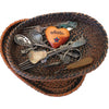 Vintage WWII memorabilia, wooden "Mother's pin (c 1940s) - Selective Salvage