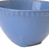 Vintage stoneware mixing bowl, bright blue (c 1930s) - Selective Salvage