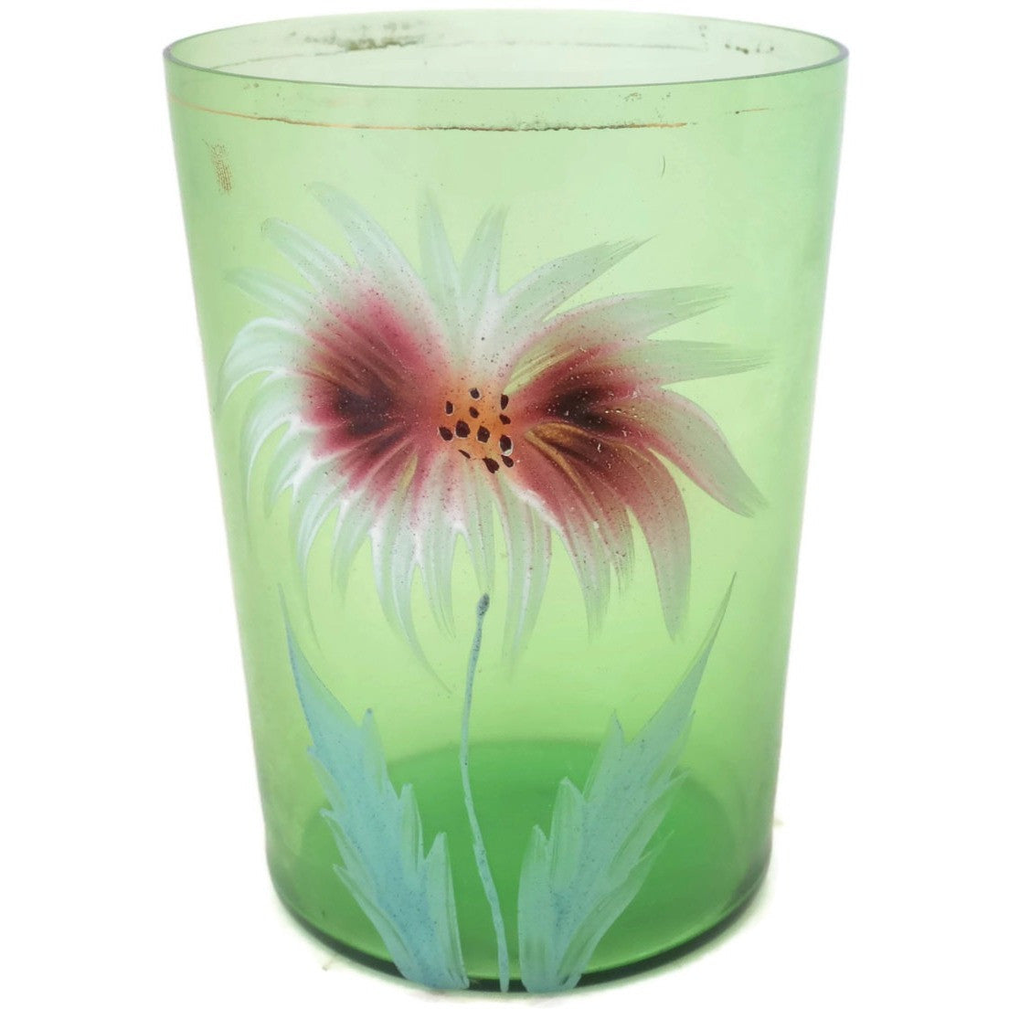 Glass Tumbler | White Floral