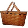 Vintage splint Burlington "Hawkeye" picnic basket (c 1950s) - Selective Salvage