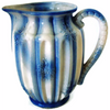 Vintage ceramic pitcher, cottage floral design (c 1940s) - Selective Salvage