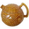 Vintage ceramic pitcher, gold floral cherub design (c 1920s) - Selective Salvage