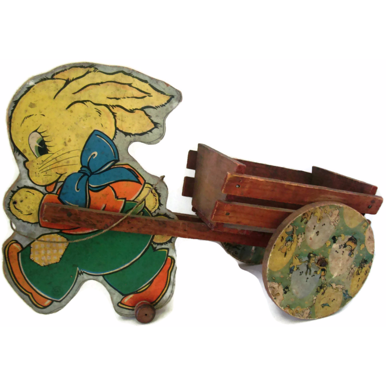 Vintage lithographed Easter toy NN Hill Brass Co c 1943