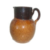 Antique stoneware pitcher, slip glaze, slip glazed (c 1900s) - Selective Salvage