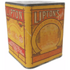 Vintage "Lipton orange pekoe tea" tin, paper label  (c 1920s) - Selective Salvage