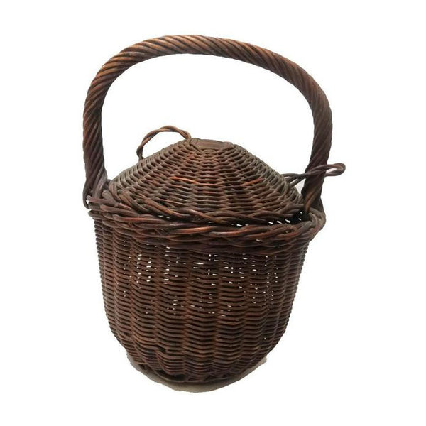 Vintage handled basket, American (c. 1930s) - Selective Salvage
